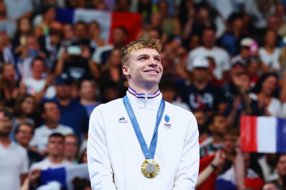 Leon Marchand - France Rising Star in Paris Olympic 2024 Swimming